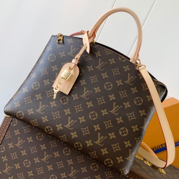 LV 原單M45898 Grand palais 老花大號手提單肩包 